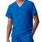 Men's 2-Pocket Tuckable V-Neck Scrub Top