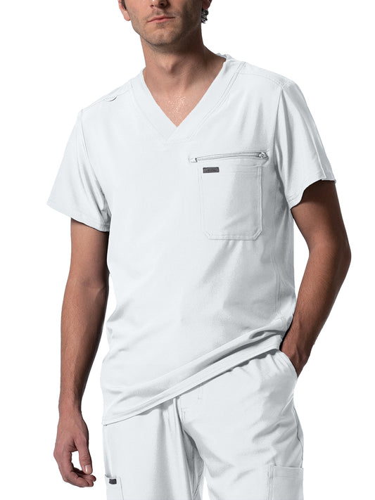 Men's 2-Pocket Tuckable V-Neck Scrub Top