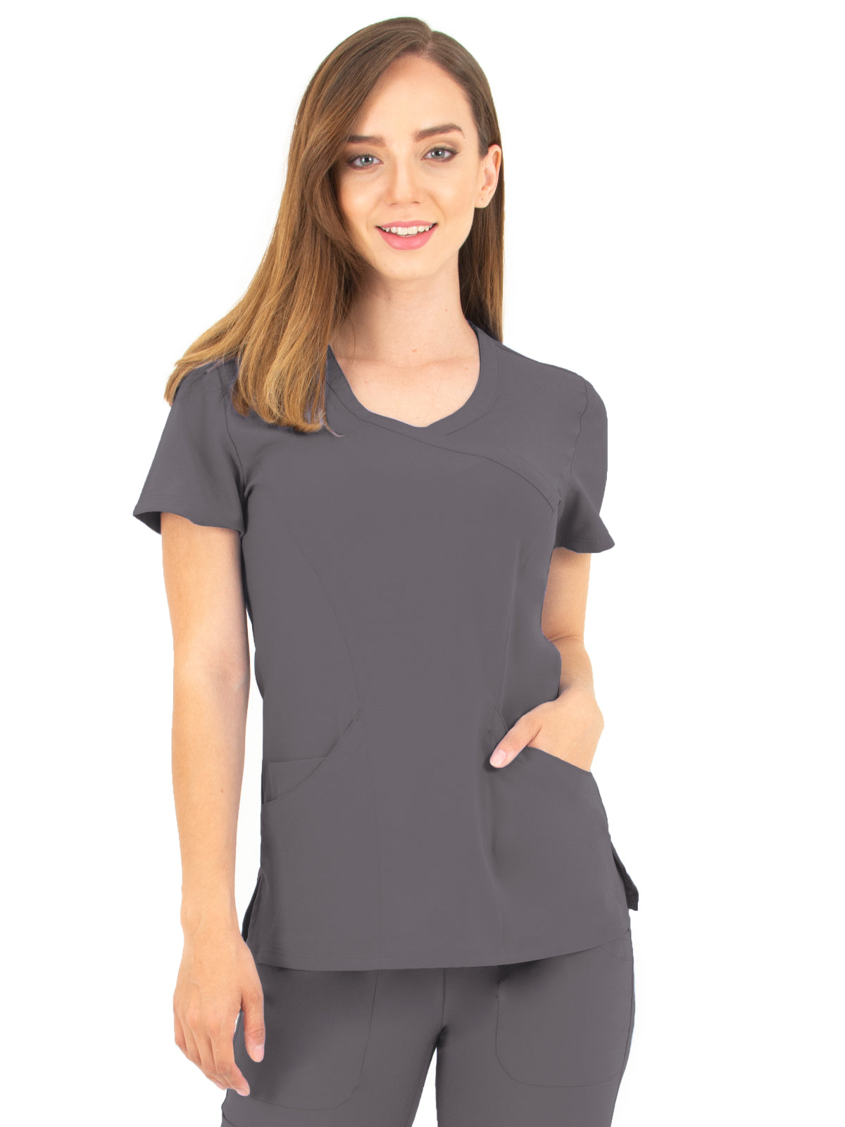 Women's Mock-Wrap Top