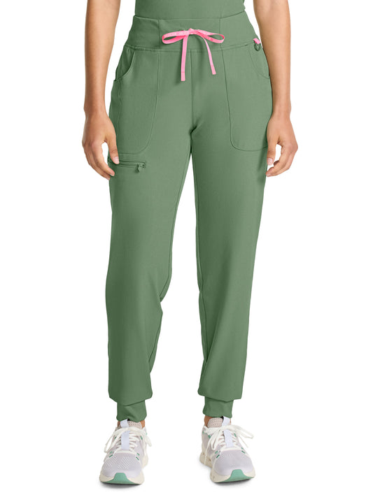 Women's 5-Pocket Mid Rise Jogger Scrub Pant