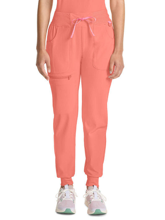 Women's 5-Pocket Mid Rise Jogger Scrub Pant