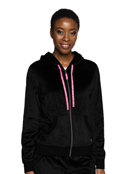 Women's 2-Pocket Zip Front Hoodie Sweatshirt