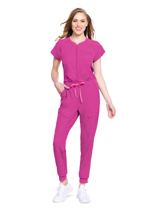 Women's 5-Pocket Zip Front Jump Suit