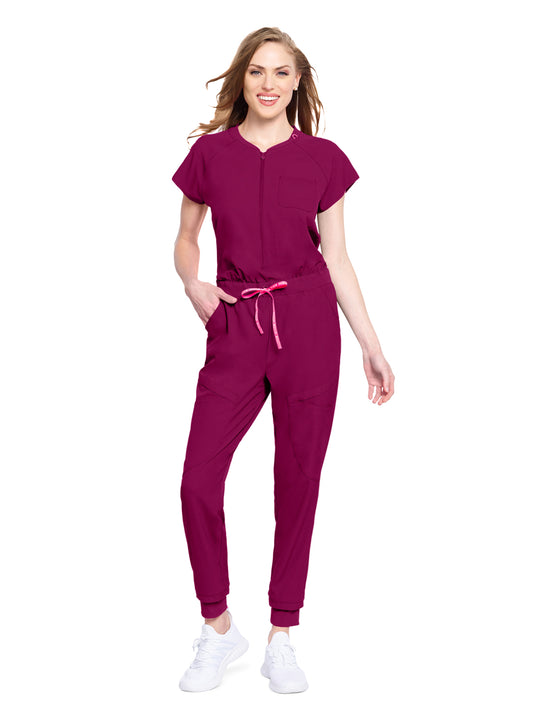 Women's 5-Pocket Zip Front Jump Suit