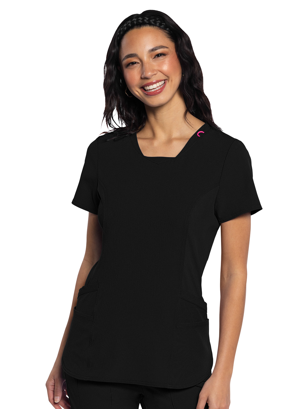 Women's 4-Pocket V-Neck Scrub Top