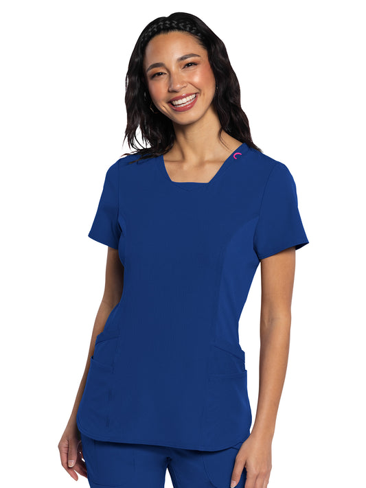 Women's 4-Pocket V-Neck Scrub Top