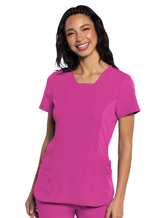 Women's 4-Pocket V-Neck Scrub Top