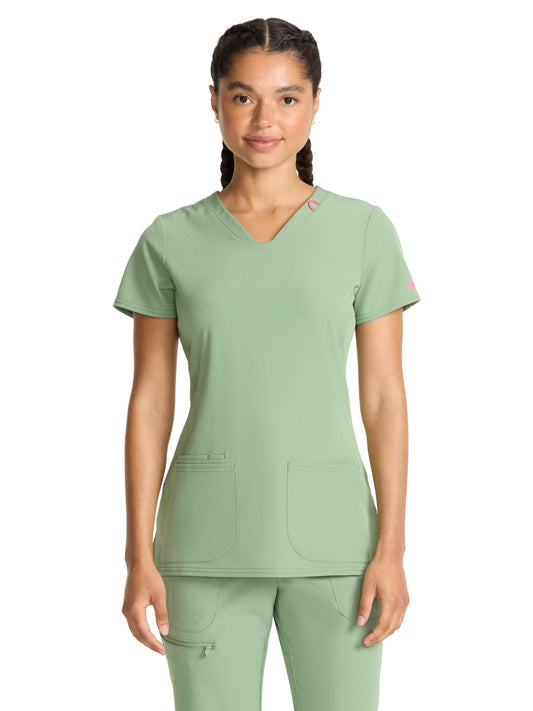 Women's 3-Pocket V-Neck Scrub Top