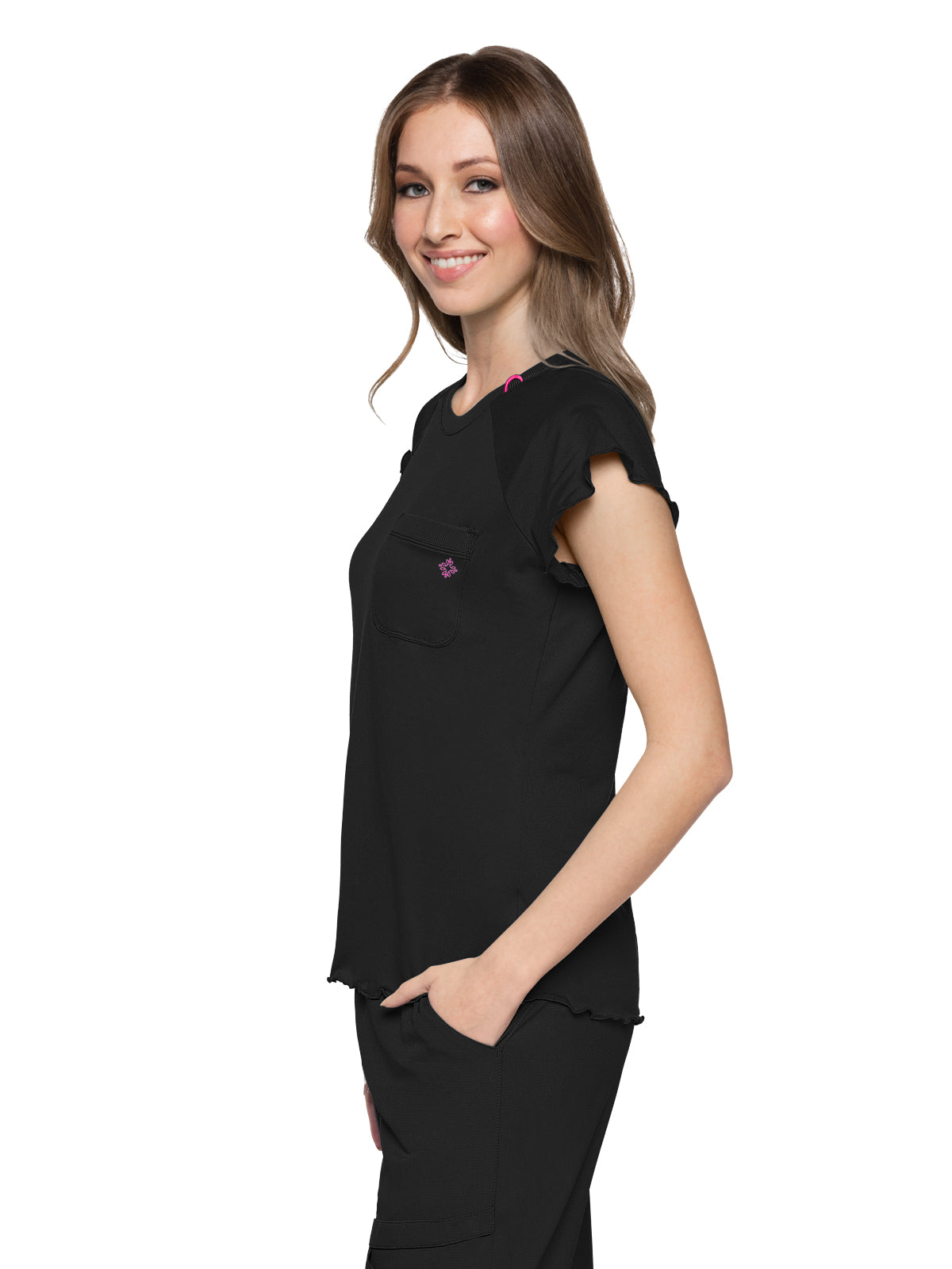 Women's 1-Pocket Lettuce-Edged Top