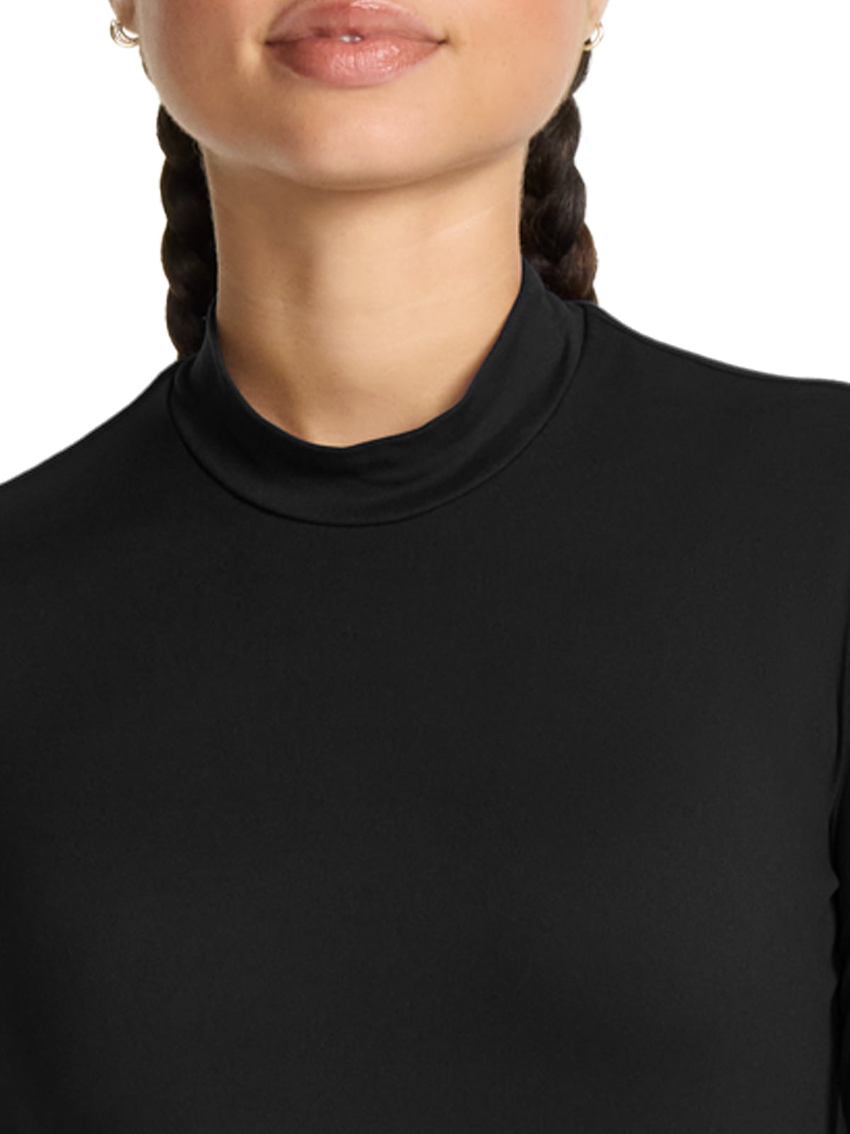 Women's Pocketless Mock Neck Underscrub Tee