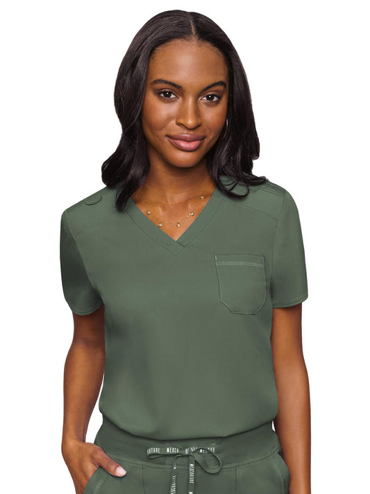 Women's 1-Pocket V-Neck Scrub Top