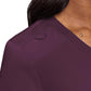 Women's 1-Pocket V-Neck Top - 7448 - Wine