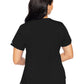 Women's 4-Pocket V-Neck Shirttail Top - 7459 - Black