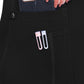 Women's 4-Pocket V-Neck Shirttail Top - 7459 - Black