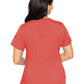 Women's 4-Pocket V-Neck Shirttail Top - 7459 - Coral