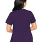 Women's 4-Pocket V-Neck Shirttail Top - 7459 - Eggplant