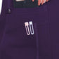 Women's 4-Pocket V-Neck Shirttail Top - 7459 - Eggplant