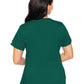 Women's 4-Pocket V-Neck Shirttail Top - 7459 - Hunter