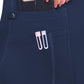 Women's 4-Pocket V-Neck Shirttail Top - 7459 - Navy