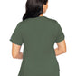 Women's 4-Pocket V-Neck Shirttail Top - 7459 - Olive