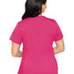 Women's 4-Pocket V-Neck Shirttail Top - 7459 - Pink Punch