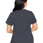 Women's 4-Pocket V-Neck Shirttail Top - 7459 - Pewter