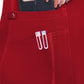 Women's 4-Pocket V-Neck Shirttail Top - 7459 - Red
