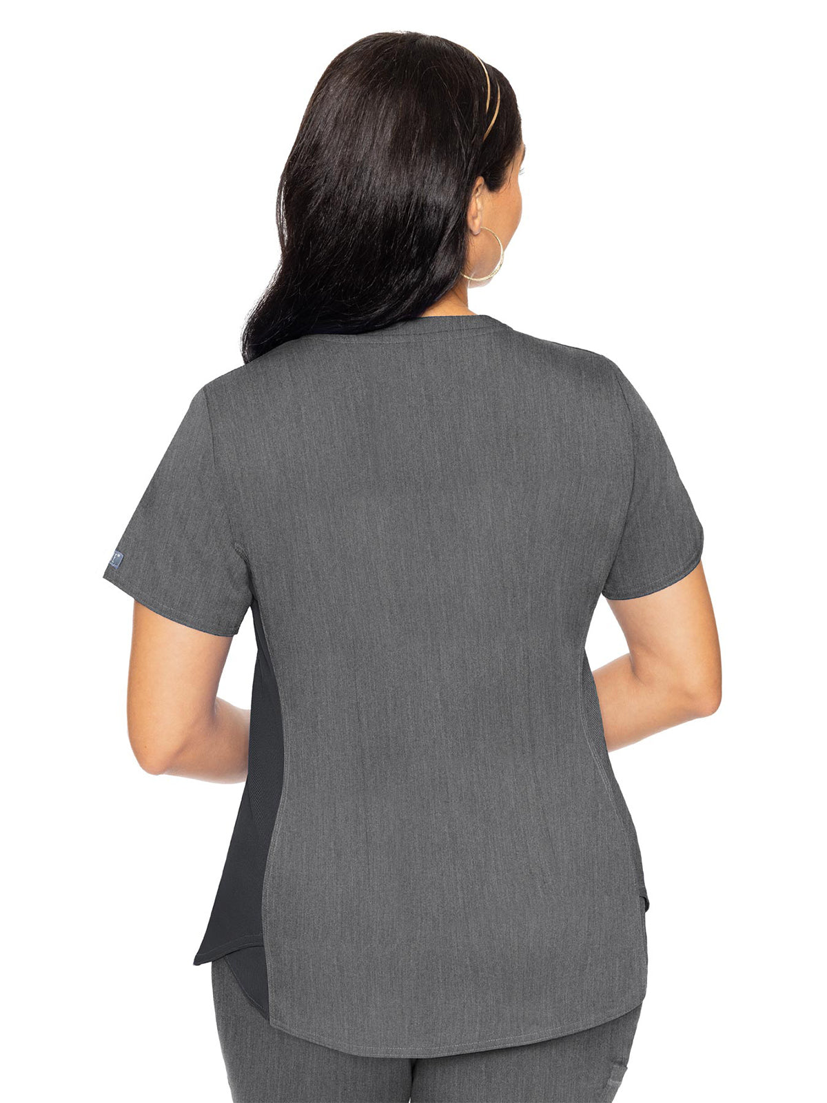 Women's 4-Pocket V-Neck Shirttail Top