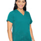 Women's 4-Pocket V-Neck Shirttail Top