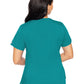 Women's 4-Pocket V-Neck Shirttail Top - 7459 - Teal