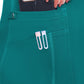 Women's 4-Pocket V-Neck Shirttail Top - 7459 - Teal