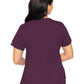 Women's 4-Pocket V-Neck Shirttail Top - 7459 - Wine