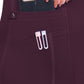 Women's 4-Pocket V-Neck Shirttail Top - 7459 - Wine