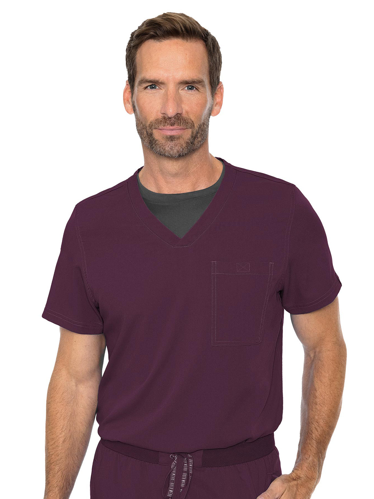 Men's 1-Pocket Tuck-In Scrub Top