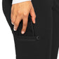 Women's 5-Pocket Rib-Knit Waistband Pant - 7710 - Black