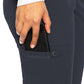 Women's 5-Pocket Rib-Knit Waistband Pant - 7710 - Pewter