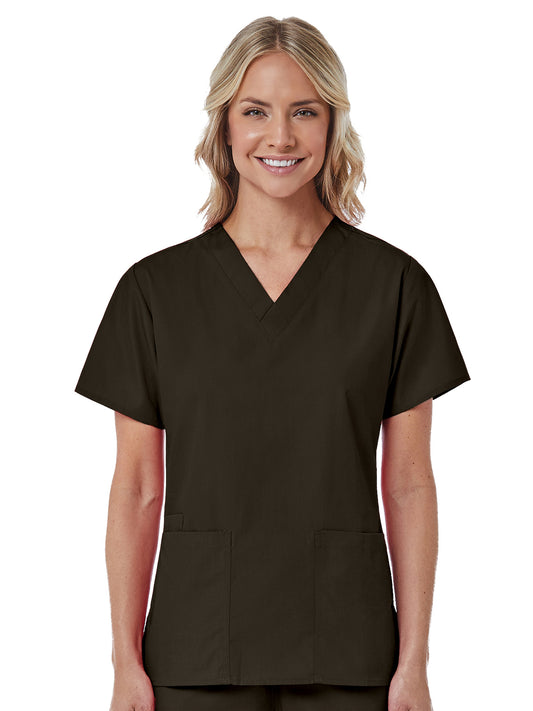 Women's Three-Pocket V-Neck Top