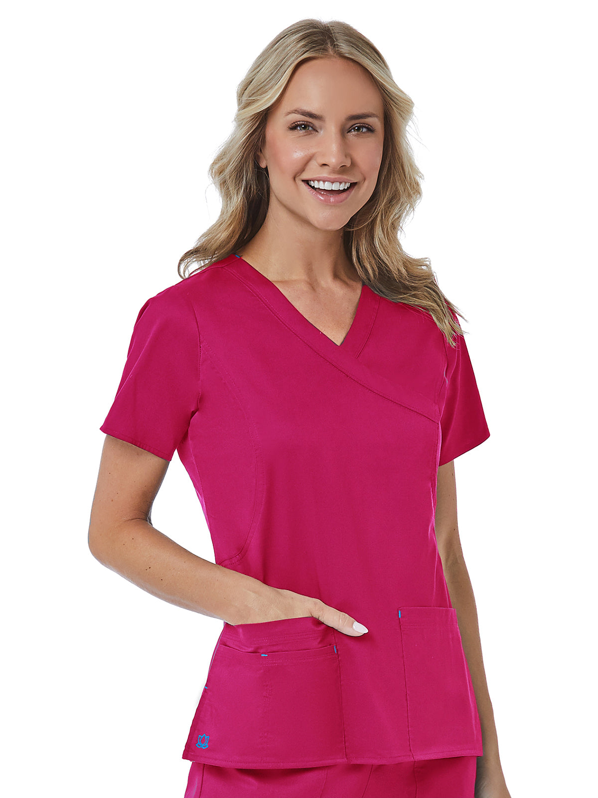 Women's Four-Pocket Mock Wrap Top