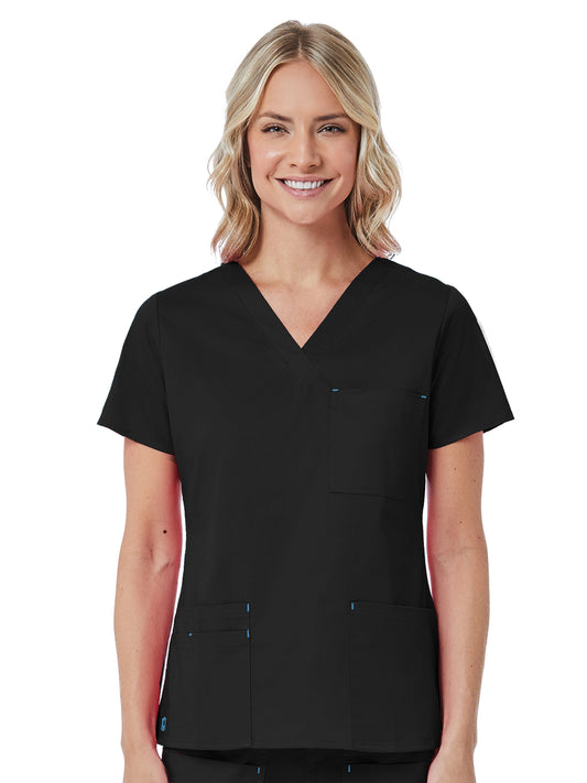 Women's Three-Pocket V-Neck Top