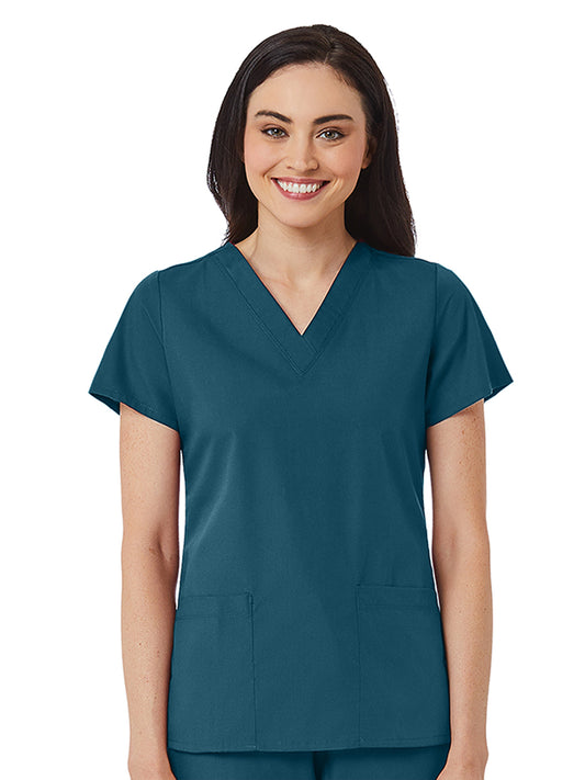 Women's V-Neck Two Pocket Top