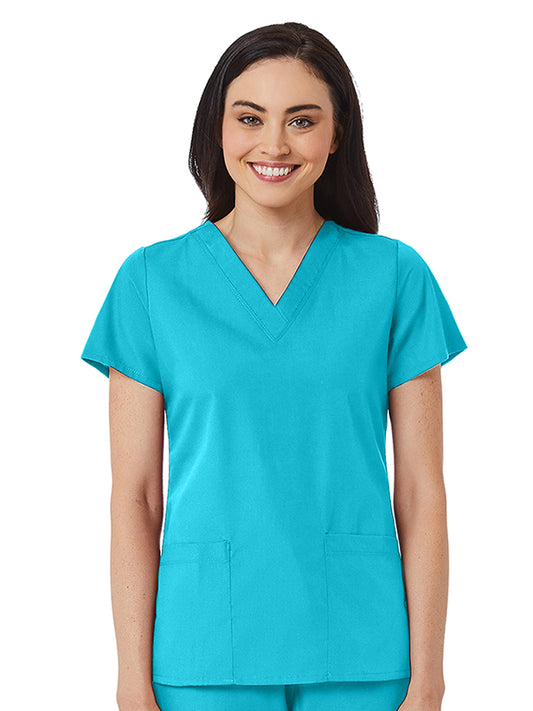 Women's V-Neck Two Pocket Top