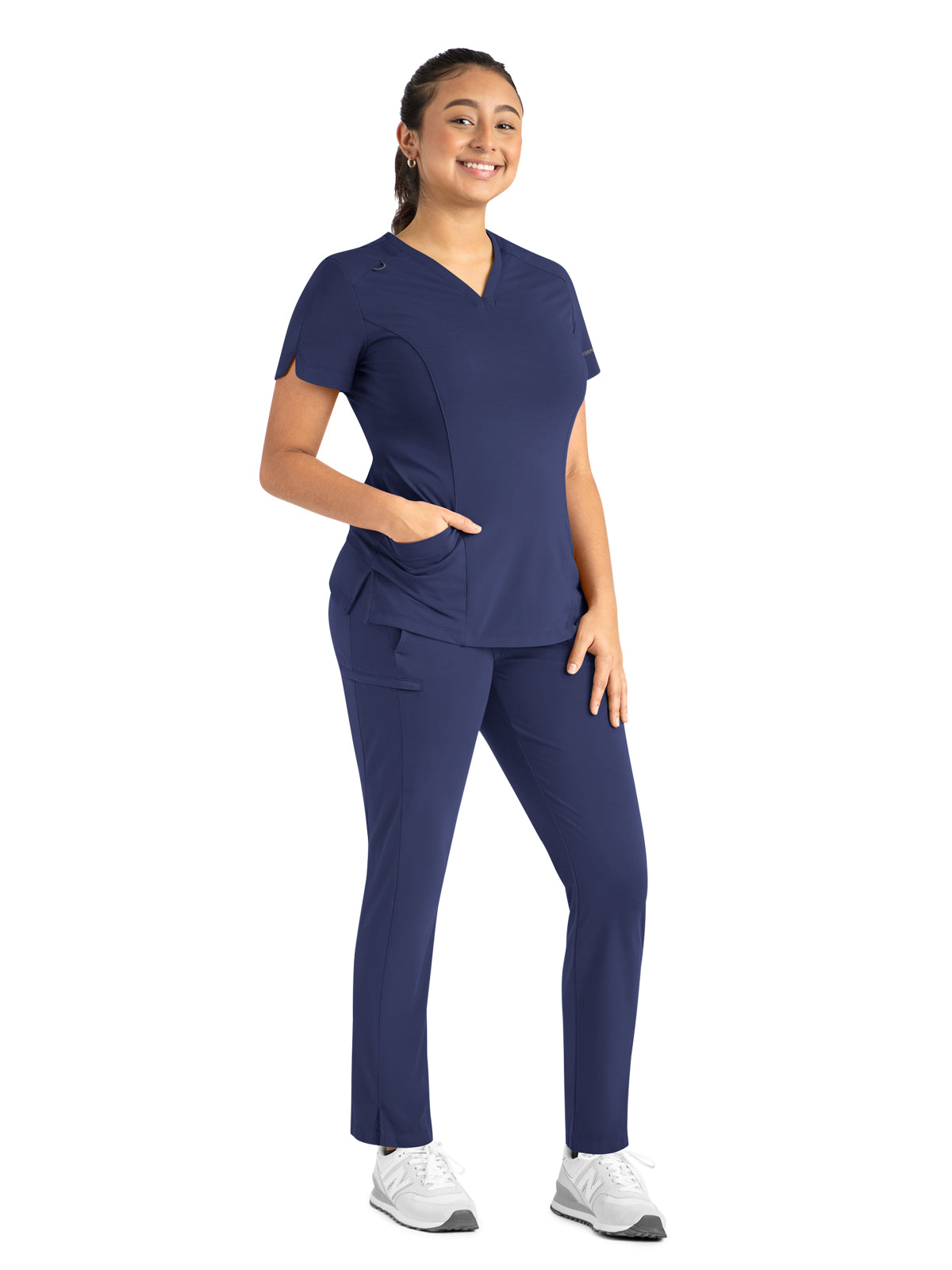 Women's Two-Pocket Tulip-Neck Top