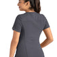 Women's Two-Pocket Tulip-Neck Top - 20302 - Pewter