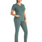 Women's Two-Pocket Tulip-Neck Top - 20302 - Sage