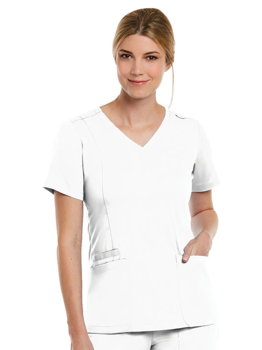 Women's Three-Pocket V-Neck Top