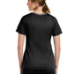 Women's Three-Pocket Heather Neck Band Top - 3502 - Black