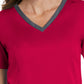Women's Three-Pocket Heather Neck Band Top - 3502 - Cherries Jubilee