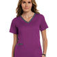 Women's Three-Pocket Heather Neck Band Top