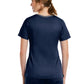 Women's Three-Pocket Heather Neck Band Top - 3502 - Navy