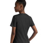 Women's Three-Pocket Notched Crew Neck Top - 3504 - Black
